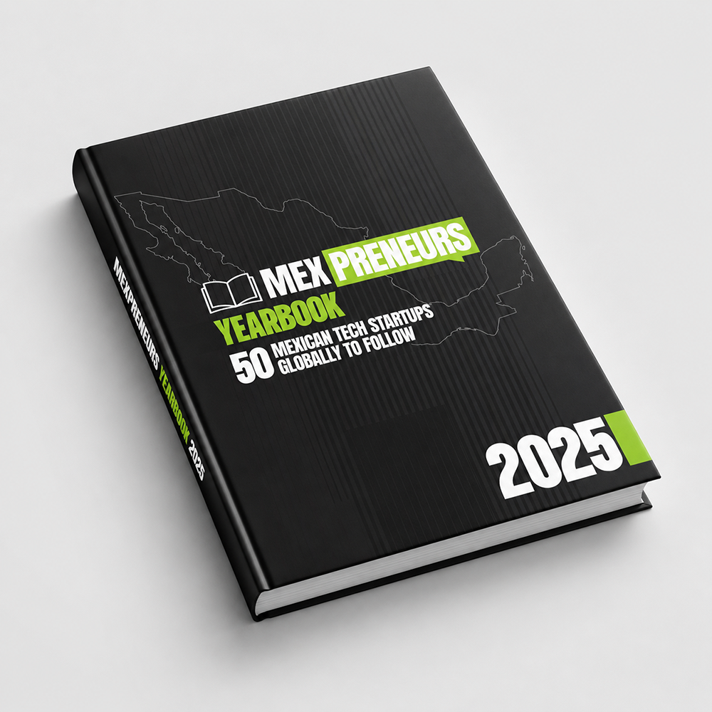 Portada del libro MEXpreneurs Yearbook 2025: 50 startups tecnológicas mexicanas a seguir en el mundo