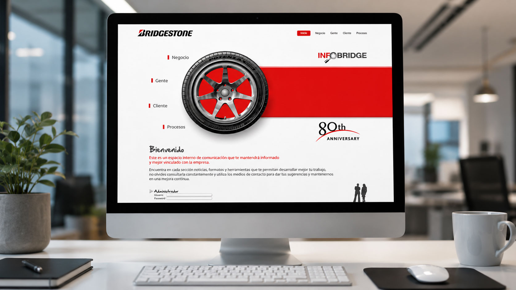 BRIDGESTONE MEXICO / Diseño UX/UI de portal del empleado