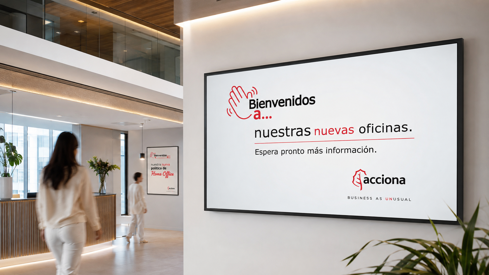 ACCIONA / Campaña de gestión del cambio por las nuevas oficinas